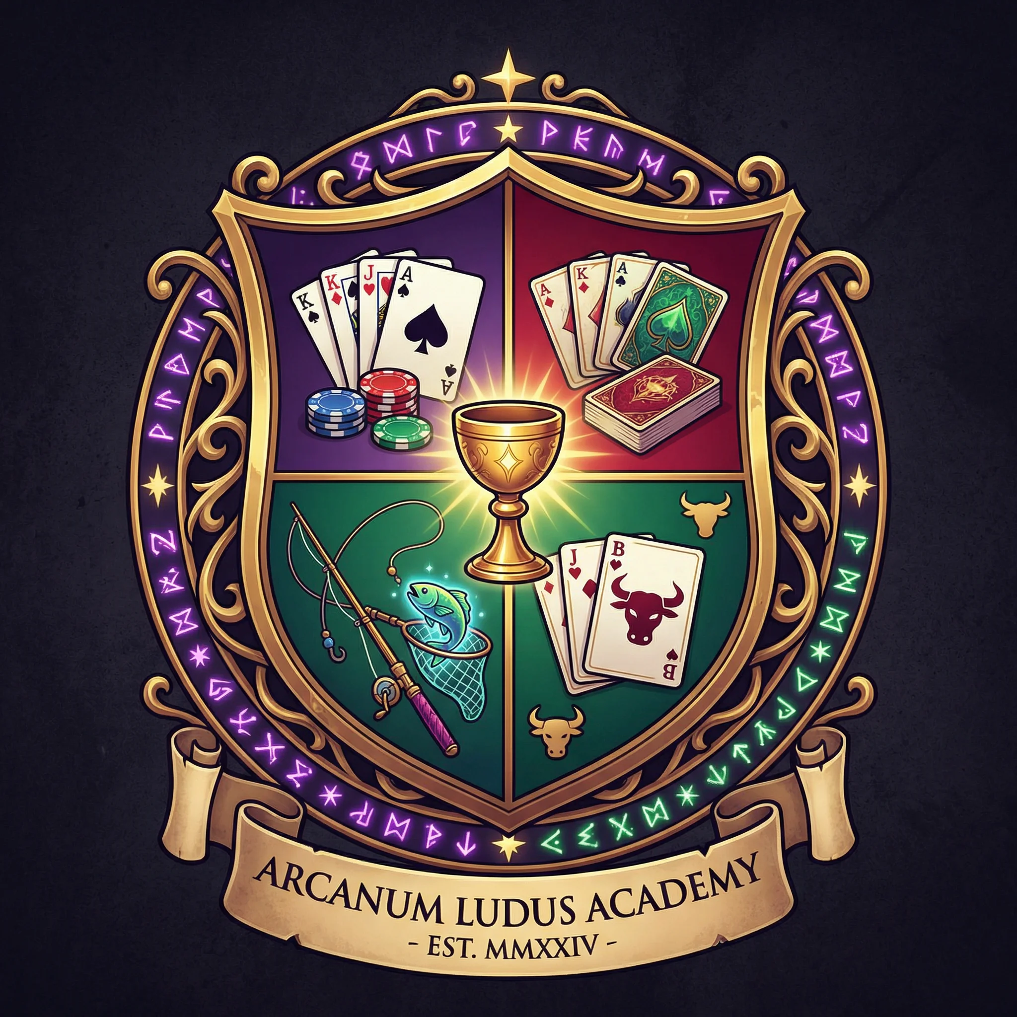 乐游棋牌leg魔幻学院标志